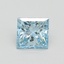 1.02 Ct. Fancy Intense Blue Princess Lab Grown Diamond