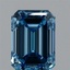 1.64 Ct. Fancy Vivid Blue Emerald Lab Grown Diamond