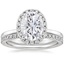 18KW Moissanite Vienna Diamond Bridal Set (1/2 ct. tw.), smalltop view