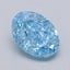 1.03 Ct. Fancy Vivid  Blue Oval Lab Grown Diamond