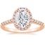 14K Rose Gold Odessa Halo Diamond Ring (1/5 ct. tw.), smalltop view