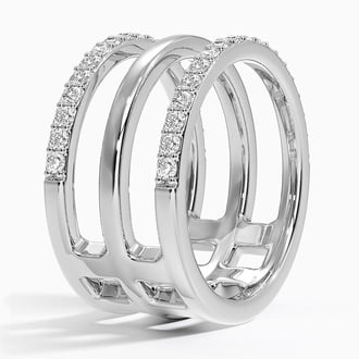 Abierta Triple Band Diamond Ring (1/2 ct. tw.)
