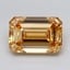 14.06 Ct. Fancy Brown Orange Emerald Lab Grown Diamond