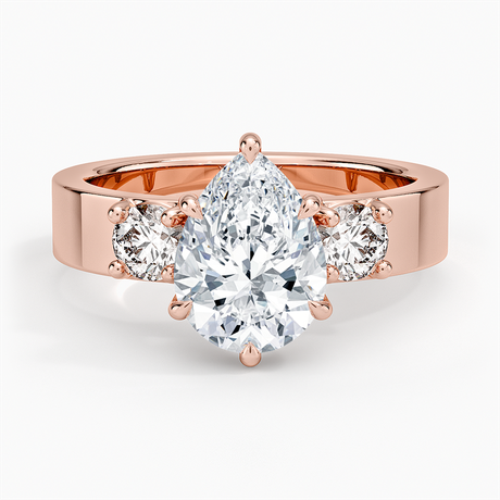 14K Rose Gold Peyton Three Stone Diamond Ring (1/2 ct. tw.)