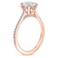 14K Rose Gold Luxe Dawn Diamond Ring, smallside view