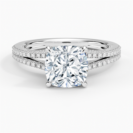 Split Shank Setting with Gallery Accents