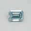 0.31 Ct. Fancy Intense Blue Emerald Lab Grown Diamond
