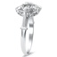 The Kelsie Ring, smalltop view on a hand