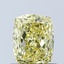 1.02 Ct. Fancy Intense Yellow Cushion Lab Grown Diamond