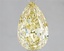3.01 Ct. Fancy Vivid Yellow Pear Lab Grown Diamond