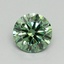 0.71 Ct. Fancy Vivid Pacific Green Round Lab Grown Diamond