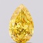 1.70 Ct. Fancy Vivid  Yellow Pear Lab Grown Diamond
