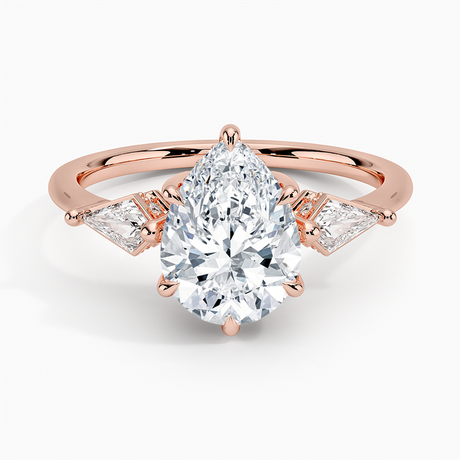 14K Rose Gold Luxe Cometa Hidden Accent Diamond Ring