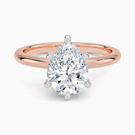 14K Rose Gold Comfort Fit 2mm Six-Prong Solitaire Ring