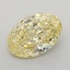 1.09 Ct. Fancy Intense  Yellow Oval Lab Grown Diamond
