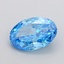 2.02 Ct. Fancy Vivid None Blue Oval Lab Grown Diamond