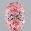 1.59 Ct. Fancy Vivid Pink Oval Lab Grown Diamond
