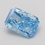 0.95 Ct. Fancy Vivid Blue Radiant Lab Grown Diamond
