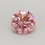 0.34 Ct. Fancy Vivid Pink Round Lab Grown Diamond
