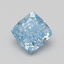 1.57 Ct. Fancy Vivid Blue Cushion Lab Grown Diamond