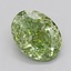 2.01 Ct. Fancy Intense  Green Oval Lab Grown Diamond