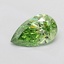 1.00 Ct. Fancy Vivid Green Pear Lab Grown Diamond