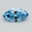 0.70 Ct. Fancy Vivid Blue Marquise Lab Grown Diamond