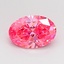 1.00 Ct. Fancy Vivid Pink Oval Lab Grown Diamond