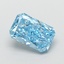 1.55 Ct. Fancy Vivid  Blue Radiant Lab Grown Diamond