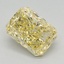 1.13 Ct. Fancy Vivid Yellow Radiant Lab Grown Diamond