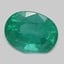 8.0x6.0mm  Green  Oval   Emerald