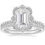 PT Moissanite Reina Diamond Ring with Luxe Ballad Diamond Ring (1/4 ct. tw.), smalltop view