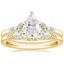 18KY Moissanite Verbena Diamond Bridal Set (1/4 ct. tw.), smalltop view