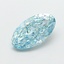 3.01 Ct. Fancy Vivid  Blue Oval Lab Grown Diamond