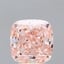 3.53 Ct. Fancy Vivid Pink Cushion Lab Grown Diamond