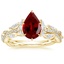 18K Yellow Gold Luxe Secret Garden Diamond Ring (3/4 ct. tw.), smalltop view
