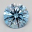1.01 Ct. Fancy Intense  Blue Round Lab Grown Diamond