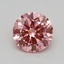0.37 Ct. Fancy Vivid Pink Round Lab Grown Diamond
