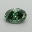 0.57 Ct. Fancy Vivid Pacific Green Oval Lab Grown Diamond