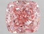 3.10 Ct. Fancy Vivid  Pink Cushion Lab Grown Diamond