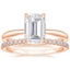 14KR Moissanite Freesia Ring with Sia Diamond Open Ring, smalltop view