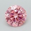 1.11 Ct. Fancy Intense Pink Round Lab Grown Diamond
