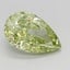 1.09 Ct. Fancy Vivid Green Pear Lab Grown Diamond