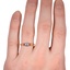 The Pamella Ring, smallzoomed in top view on a hand