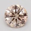 0.45 Ct. Very Light  Brown Round Lab Grown Diamond