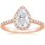 14K Rose Gold Odessa Halo Diamond Ring (1/5 ct. tw.), smalltop view
