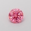 1.11 Ct. Fancy Vivid Pink Round Lab Grown Diamond