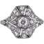 Art Nouveau Diamond Vintage Ring