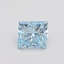 4.71 Ct. Fancy Vivid Blue Princess Lab Grown Diamond