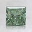 1.70 Ct. Fancy Vivid Pacific Green Princess Lab Grown Diamond